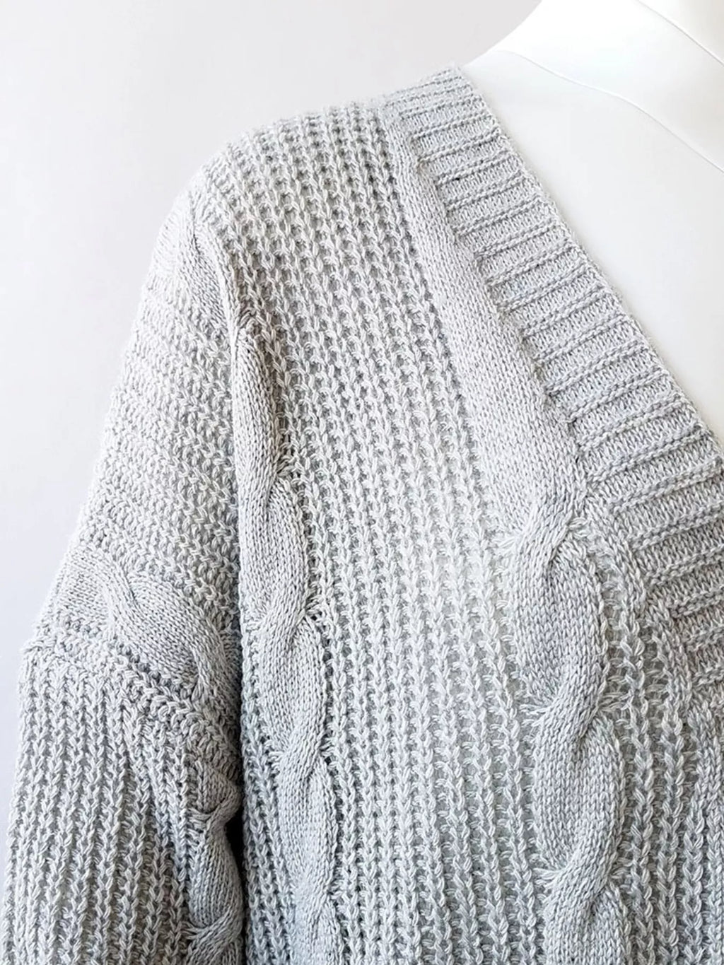Chunky Knit Open Front Cardigan