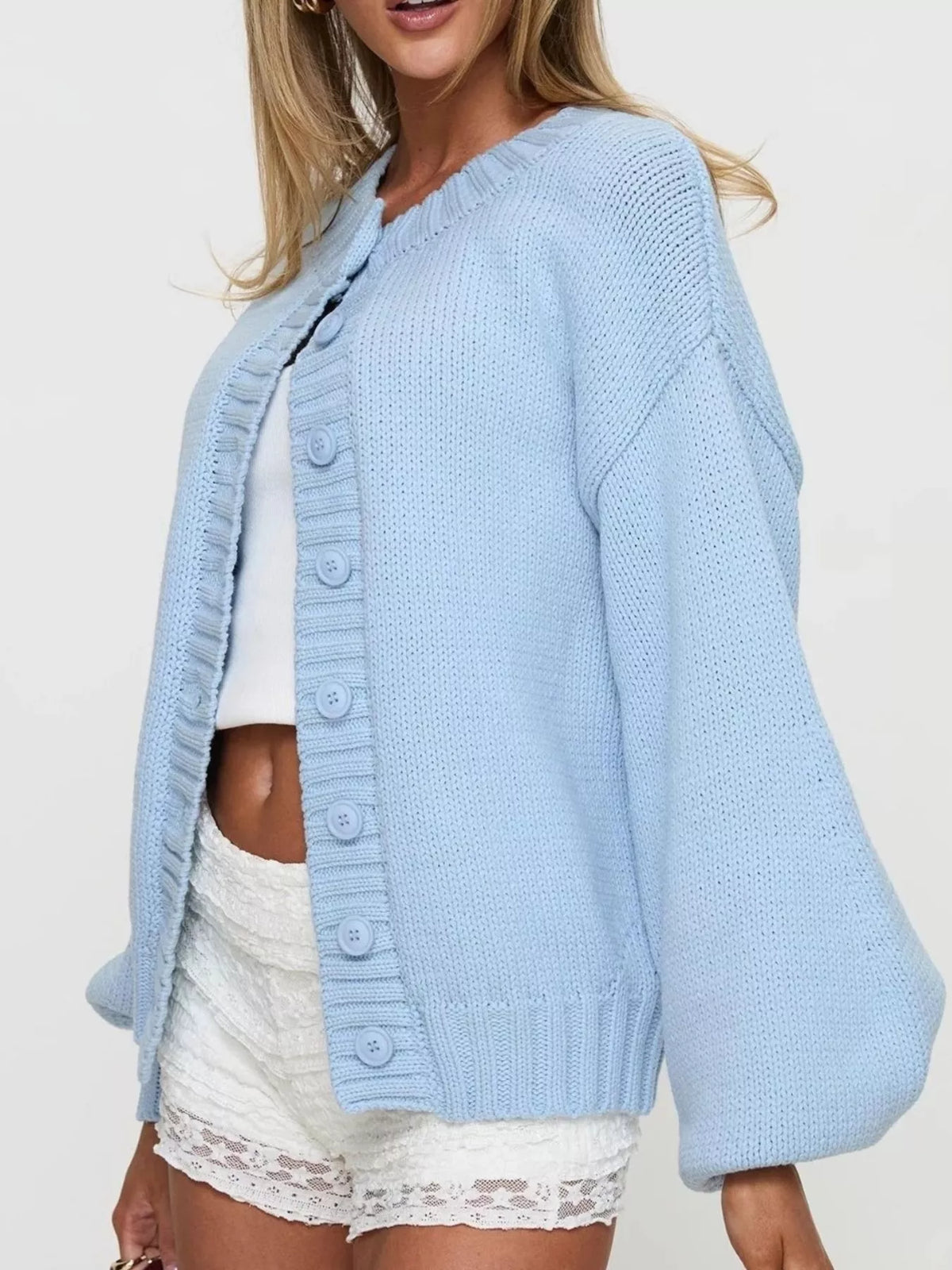 Button-Down Knit Cardigan