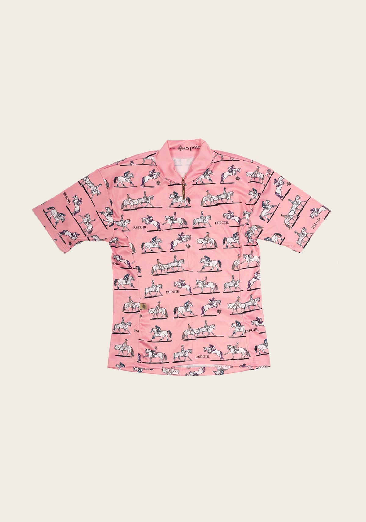 United Equestrian on Pink Children's Short Sleeve Shirt