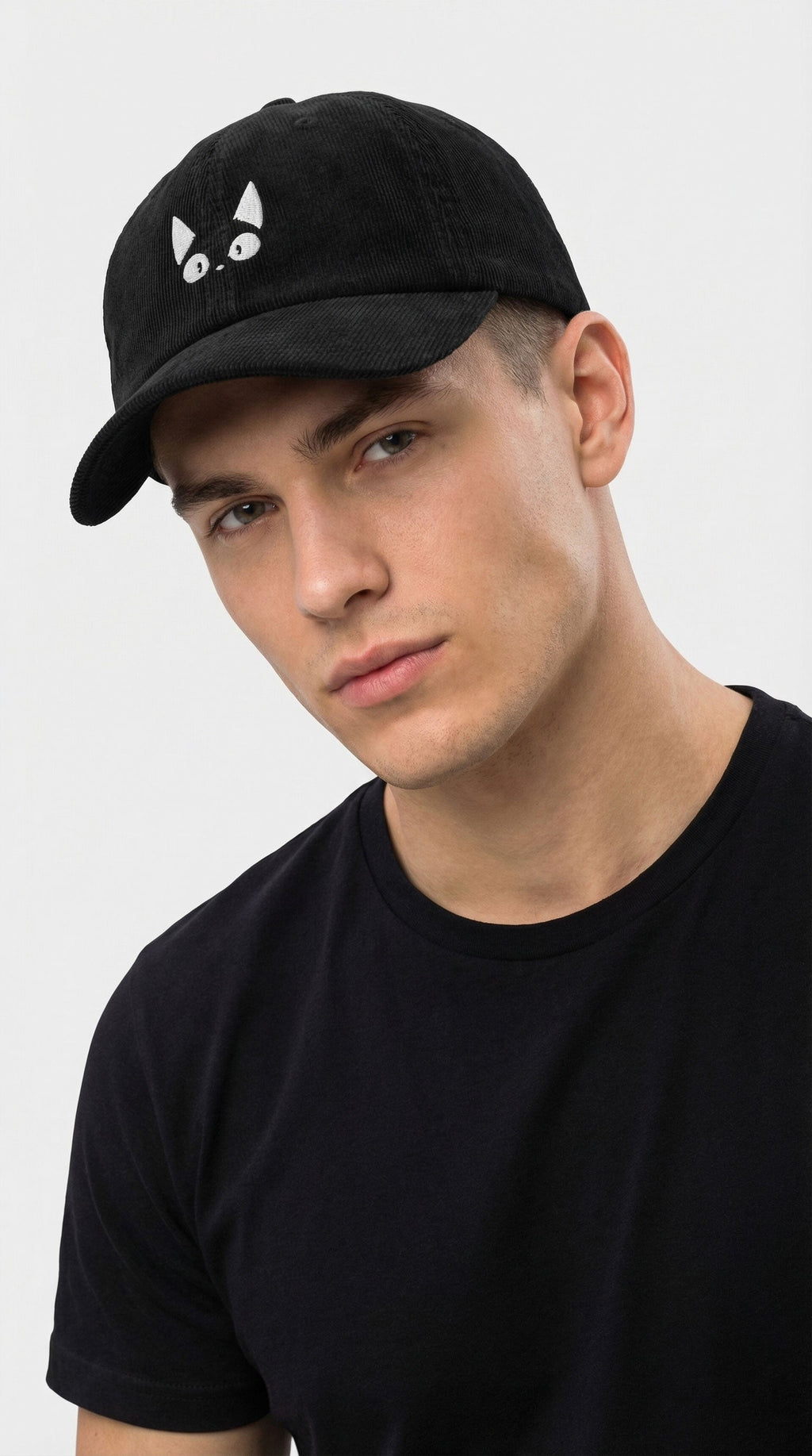 Amazed Cat Corduroy Hat