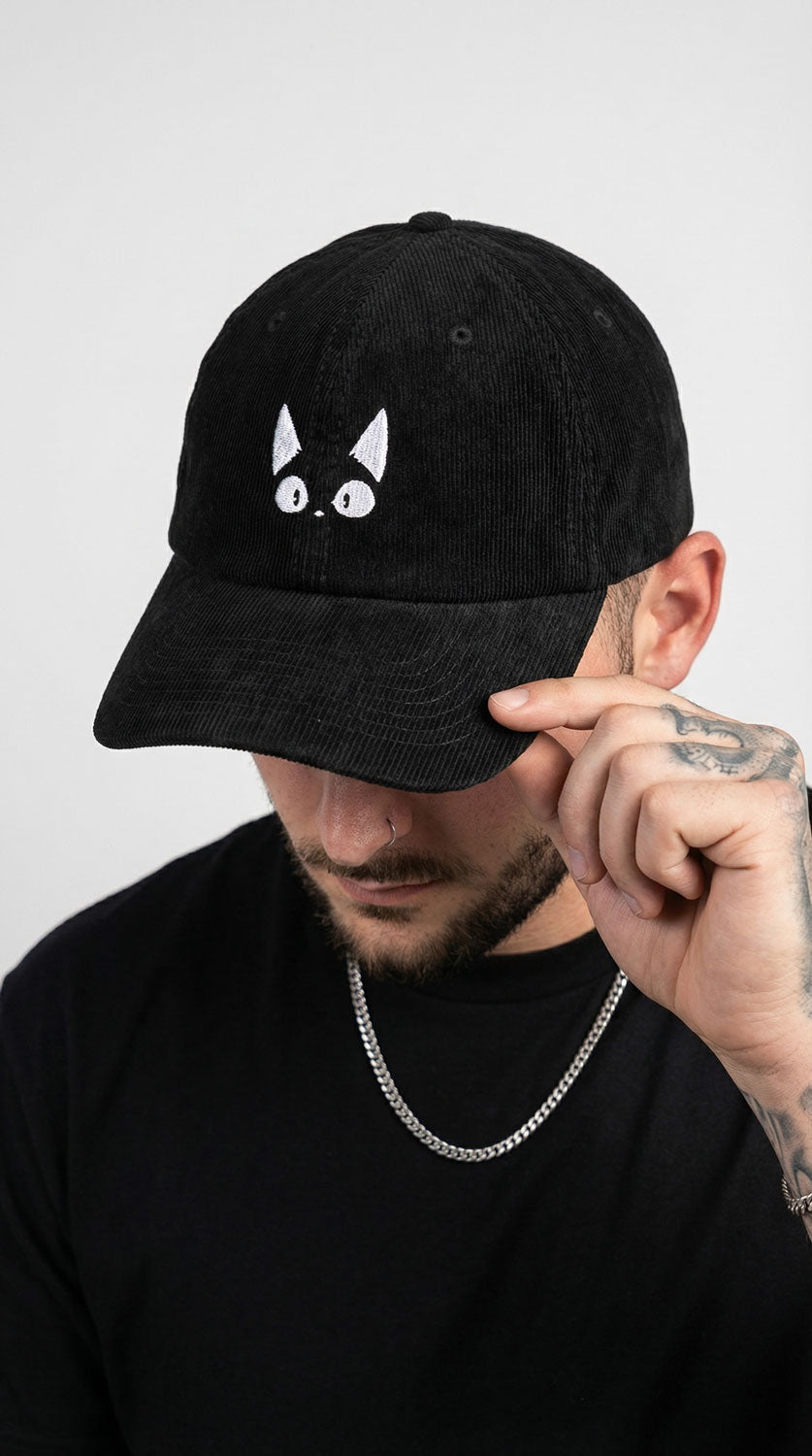 Amazed Cat Corduroy Hat