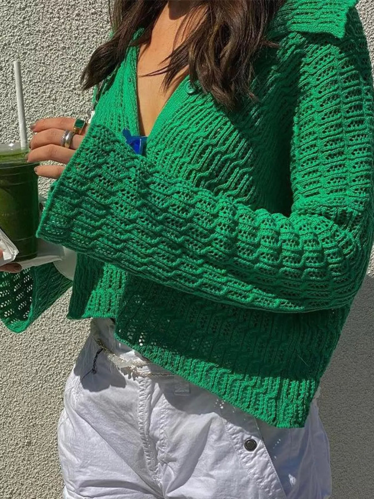 Knit Button-Down Cardigan