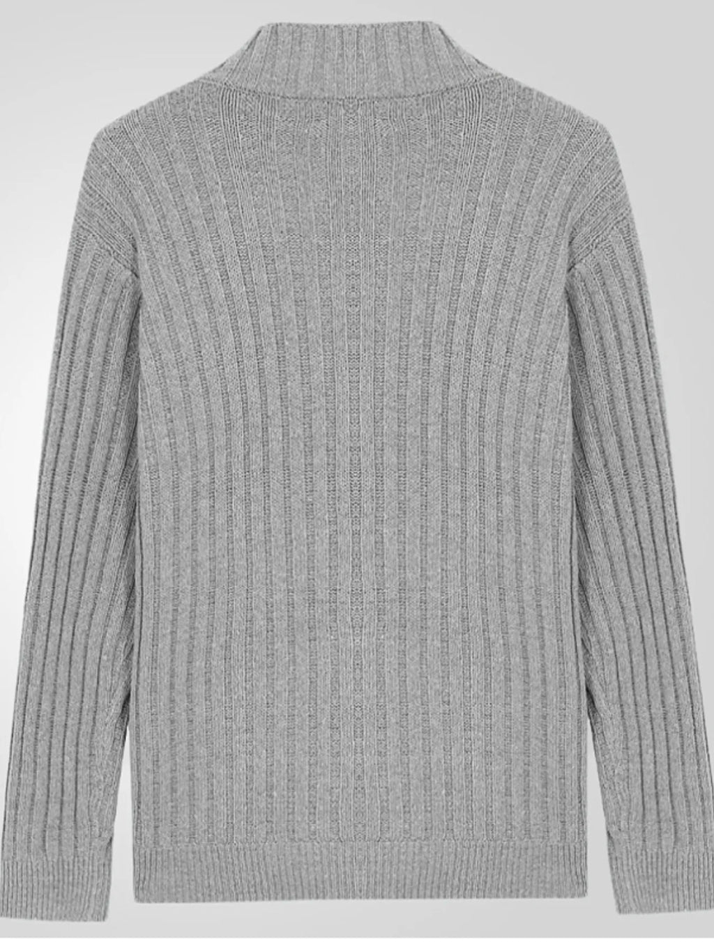 Men's Full Size Ribbed Button Up Cardigan Plus Size