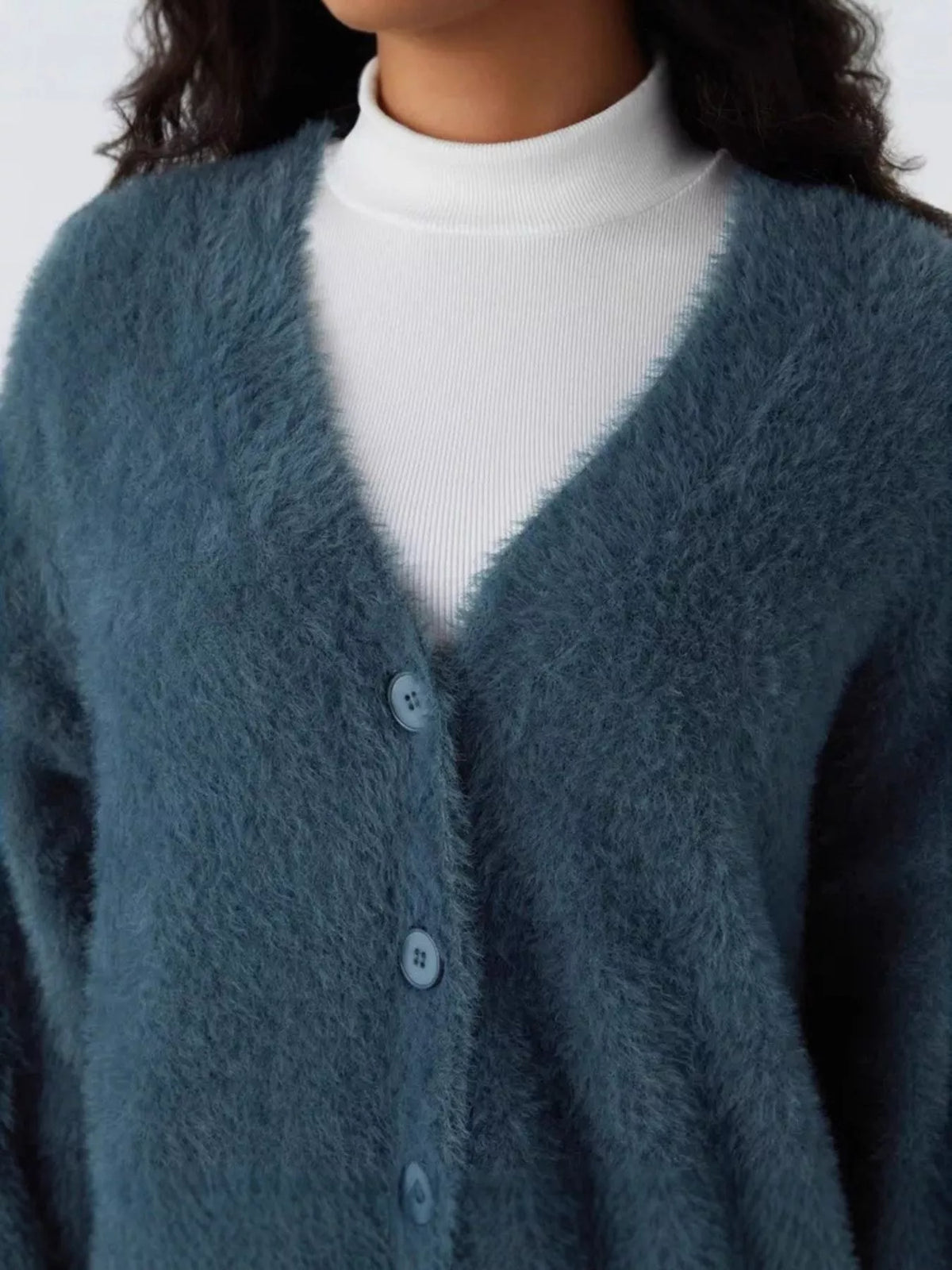 Cozy Knit Button-Down Cardigan