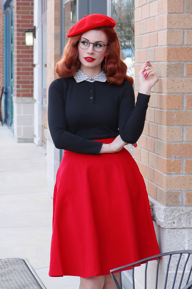 Charlotte Nova Skirt in Red - Plus Sizes only