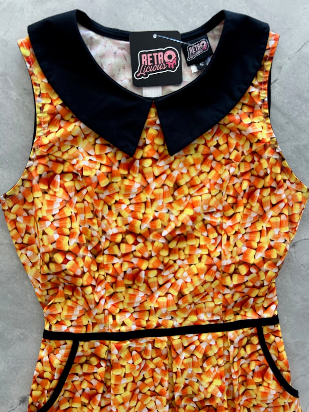 Candy Corn Collared Dress - XS only