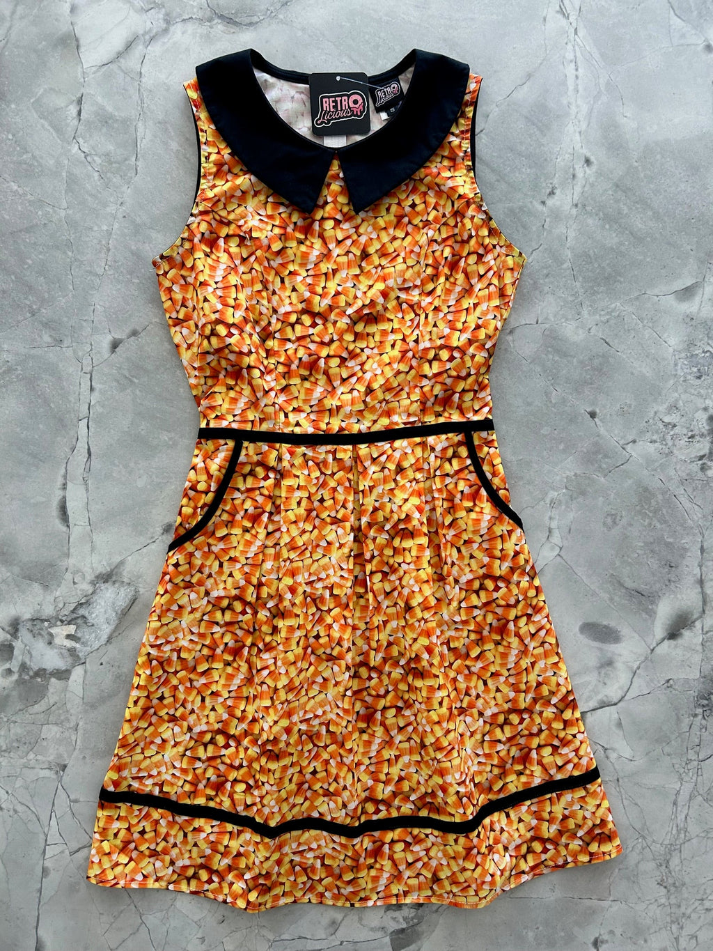Candy Corn Collared Dress - XS only
