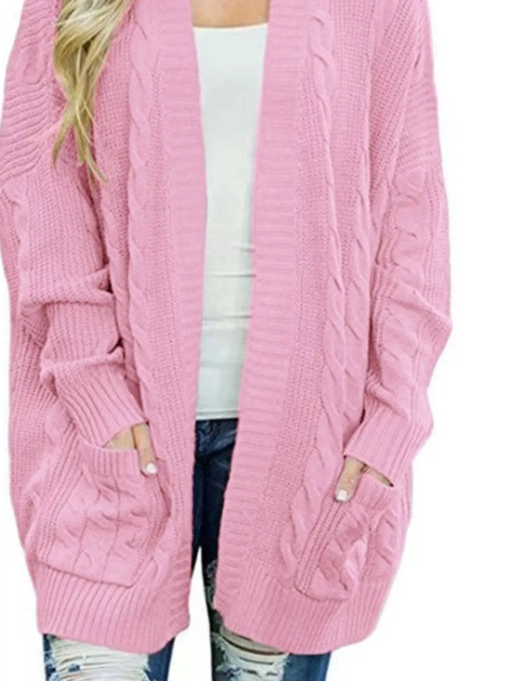 Chunky Knit Open Front Cardigan
