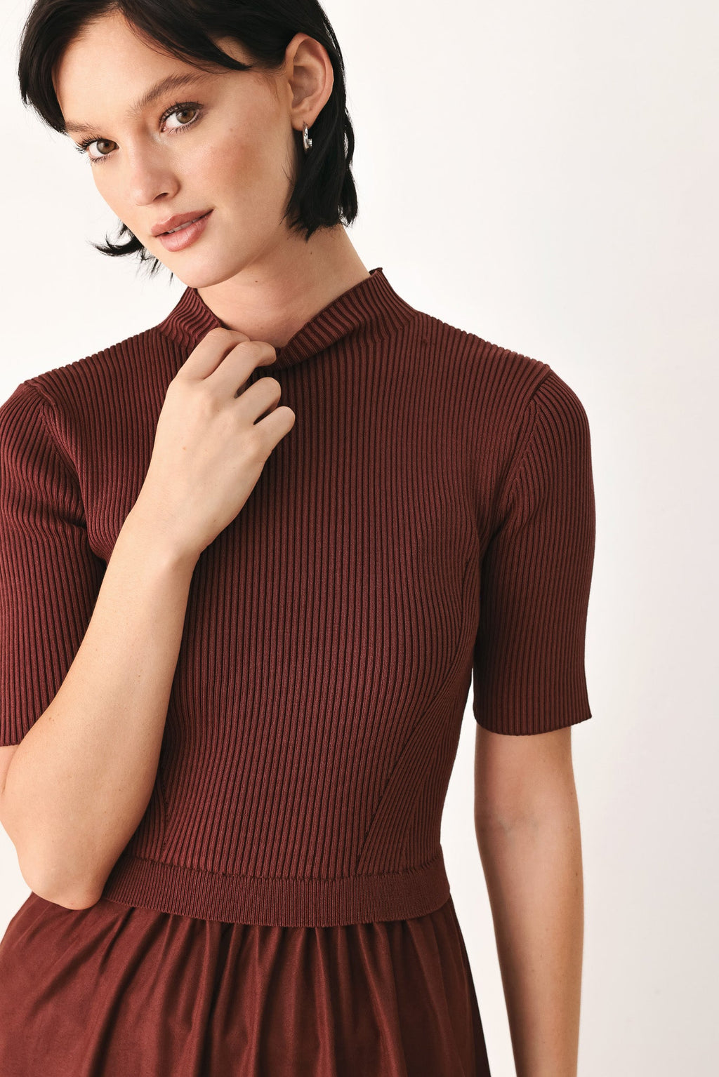 AUTUMN LOVE STORY TIERED MIDI DRESS