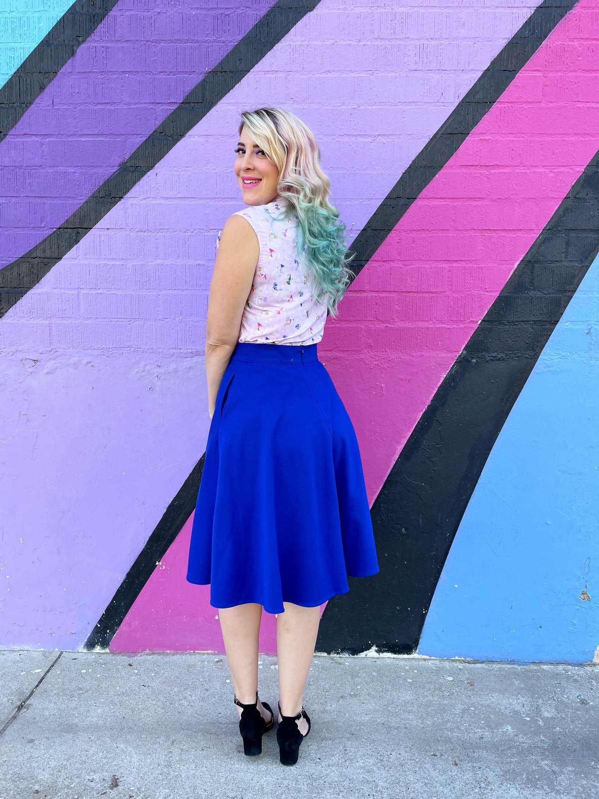 Charlotte Nova Skirt in Blue