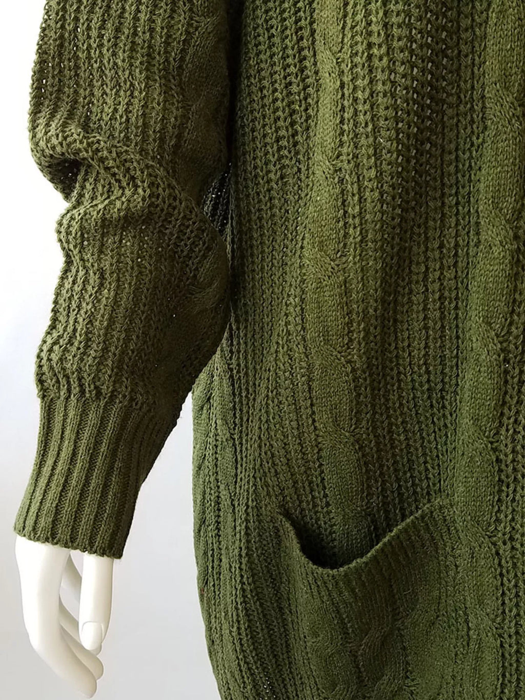 Chunky Knit Open Front Cardigan