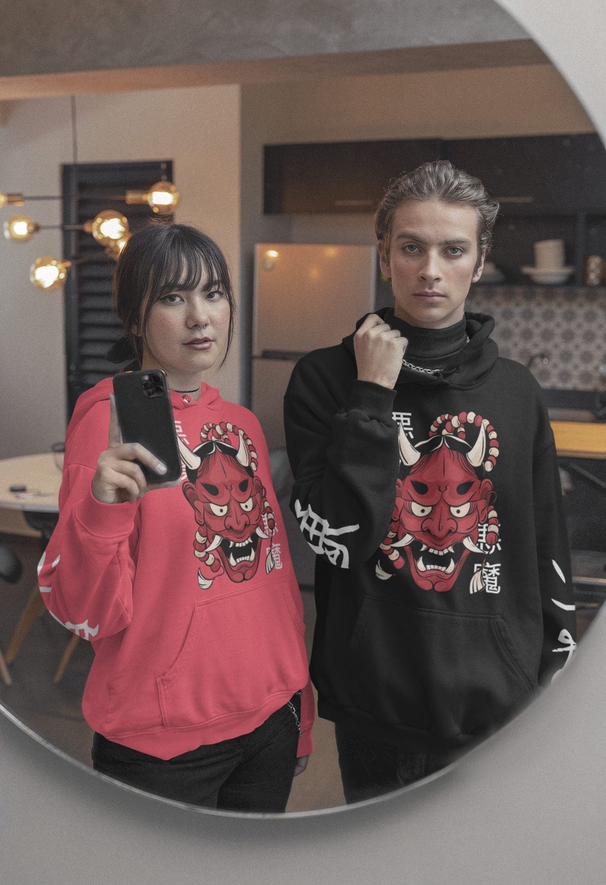 Hannya Demon Mask Hoodie