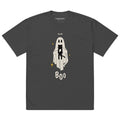 Boo! Cat Oversized Faded T-Shirt